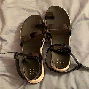 ankle wrap flatforms